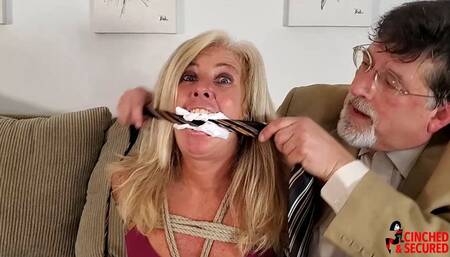 Bad Boss Binds Blonde BusyBody (MP4 Format)