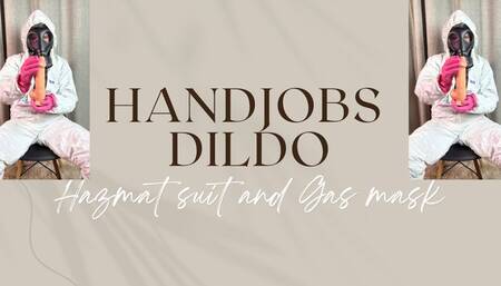 handjobs dildo in gas mask and hazmat suit