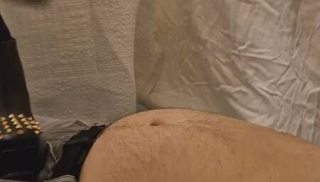 Playing with my slave husband after work as always