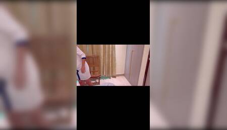 I'm Fucking God for Her After Satisfied Her Like a Fuck Doll in Wall