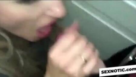 Russian Secretary Amateur Blowjob and Cum in Mouth