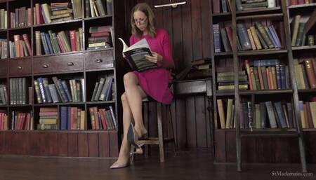 Miss Cooper; Watch Her Dangle Her High Heels While She Strips (4K)