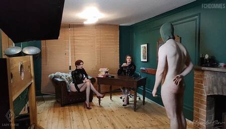 Caning punishment for bad employee by 2 cruel bosses - [FHD MOV] | Lady Perse, Melisande Sin