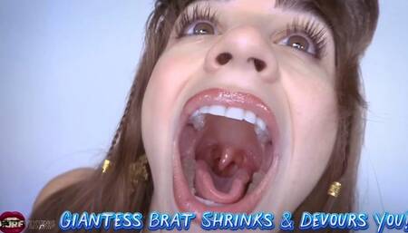 Giantess Brat Dalvina Shrinks And Devours You! - HD MP4 1080p Format