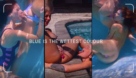 Blue is the Wettest Colour - Taylor Pink & Jasper Reed - Underwater lesbian squirting & butt plugs