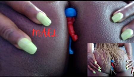 Human Pest Shoved In Butt Crack Ass Smothering - Unaware Giantess Ebony Ass Fetish