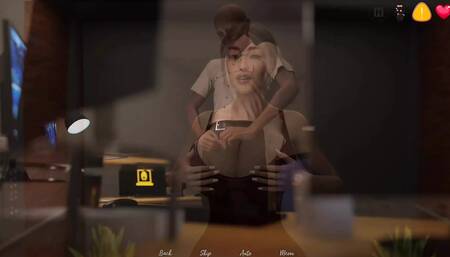 Step mom and security guard fun