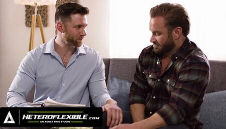 HETEROFLEXIBLE - Therapist Caden Jackson Lures Conflicted Straight Bruce Jones Craving Anal - PART 1