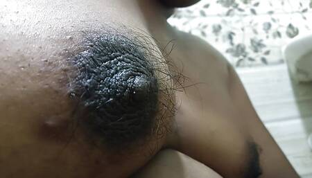 Pressing boobs