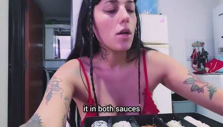 FOOD FETISH FOOD STUFFING CHEWING MUKBAN