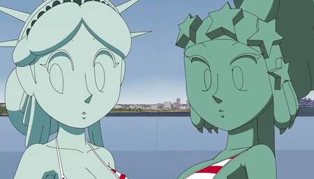 4th of July by Statue of Liberty Hentai Animation