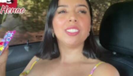 LINA HENAO SE SUBE EN EL CARRO DE UNN EXTRAÑO Y FOLLAN  EN LA CARRETERA ????????????????