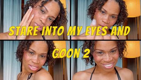 Stare Into My Eyes & Goon- Ebony Femdom Goddess Rosie Reed Mesmerize Eye Fetish Gooner Zone Mind Fuck- 1080p HD