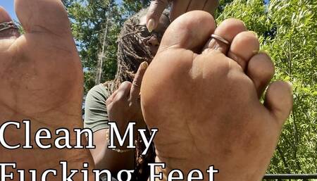 Clean My Fucking Feet - Dirty Foot Domination, Humiliation, Foot Worship
