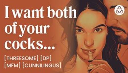 ASMR Audio Porn: MFM Threesome, Double Penetration & Pussy Worship with Your Bestie