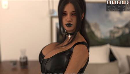 Busty Goth Girl Overstimulates Pervert Man With Her Huge Boobs and Sexy Legs - Blacked House 08