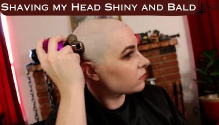 Shaving my Head Shiny and Bald - featuring Jane Judge in this solo shave with both a buzzcut and a shave down to the skull Jane uses a cape, clipping it tight around her neck and shaving every little hair until she's bald and shiny on Janes Dungeon