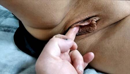 A depraved adult girl bravely looks into the crazy world with her cunt wide open...))