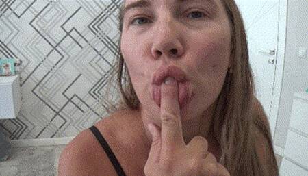 Jerk and cum with sexy wife st