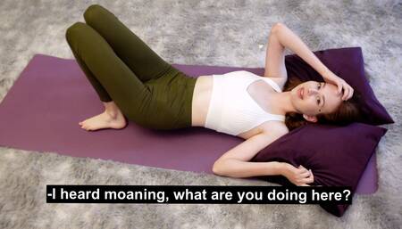 My roommate practices an unusual yoga technique.