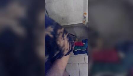 She smokes in the bathroom and is then allowed to blow