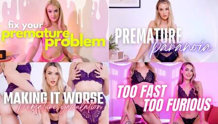 THE PREMATURE EJACULATION COLLECTION - Humiliation Mind Fuck Clip Compilation