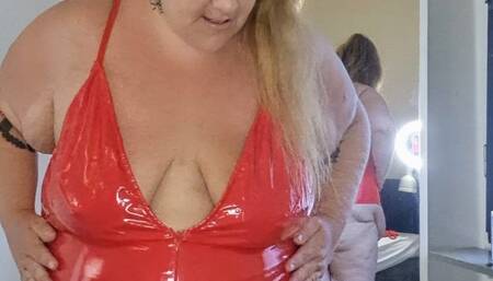 SSBBW Fetish Try-On Haul – Tight Latex, Lingerie, Swim Suits & Bodystocking Tease