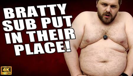 KingMarti: Bratty Sub Gets Put In His Place With A Rough Fucking - 4k UHD 2160p