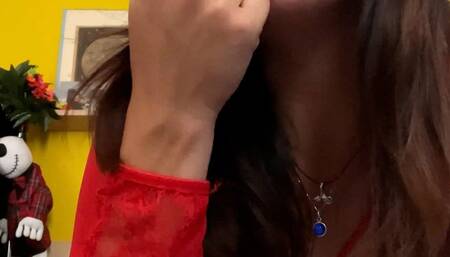 I slip my fingers into my pretty little nose