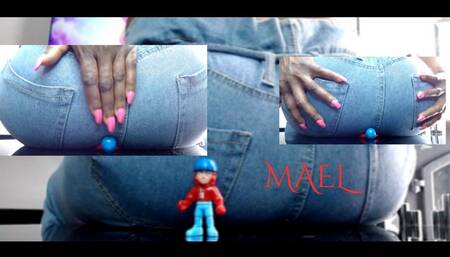 Trampled In Denim Jeans And Ass Smothered Unaware