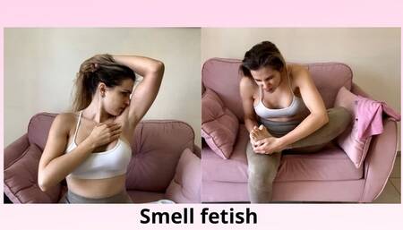 Smell fetish - Sock smelling