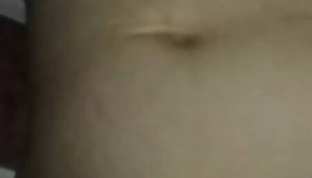 Masked man licks my body then i jerk him off while he plays with my belly button