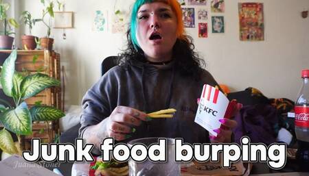 Junk food burping
