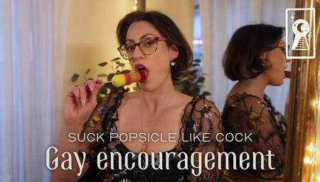 Suck Popsicle Like Cock - Gay Encouragement