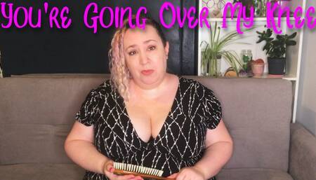You're Going Over My Knee - Nimue Allen, femdom, bbw, British, spanking, scolding, mp4