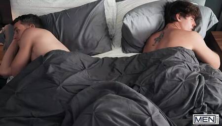 MEN - Sam Holister And Jake Preston Hook Up Quietly While Sam's Boyfriend In The Next Room