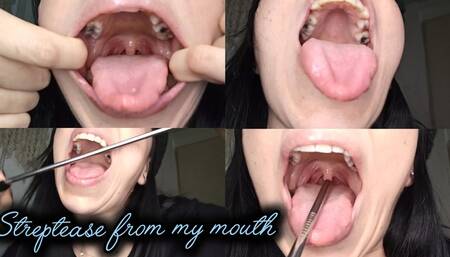 Striptease with just my mouth