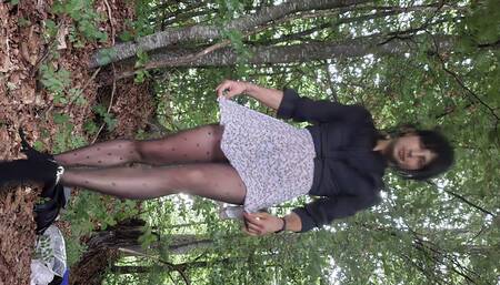 First time in the forest as Sissy