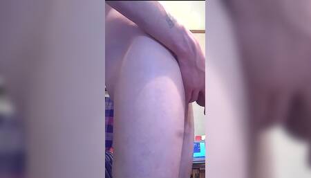 Tattooed BBW deepthroating my cock