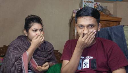New Married Indian Couples in Hotel