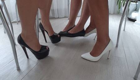 FLIRTING UNDER THE TABLE