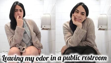 Leaving my odor in a public restroom
