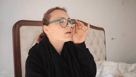 Nerdy Girl Tricked into putting Shrunken Friends in her Ass and Pussy