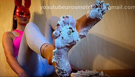 Nastya crush fetish cake (food) foot fetish very sexy