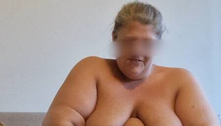 SSBBW JOI – Strap-On Jerking off Instructions with Oil and Plastic Gloves & Cum Countdown (Swedish)