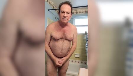 Grandpa Cum in the Shower