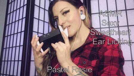 ASMR Sexy Sweetheart Ear Licking