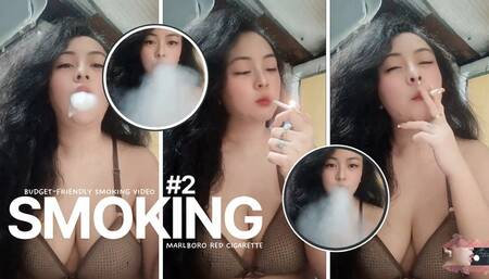 Budget Friendly Smoking Video #2 - Smoking Marlboro Red Cigarette