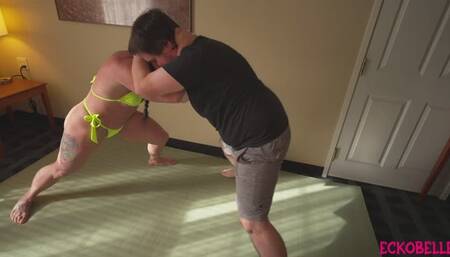 Eckobelle learns new wrestling Moves