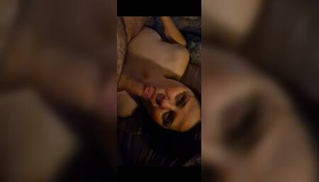 Cum in mouth flaccid - Homemade handheld cam